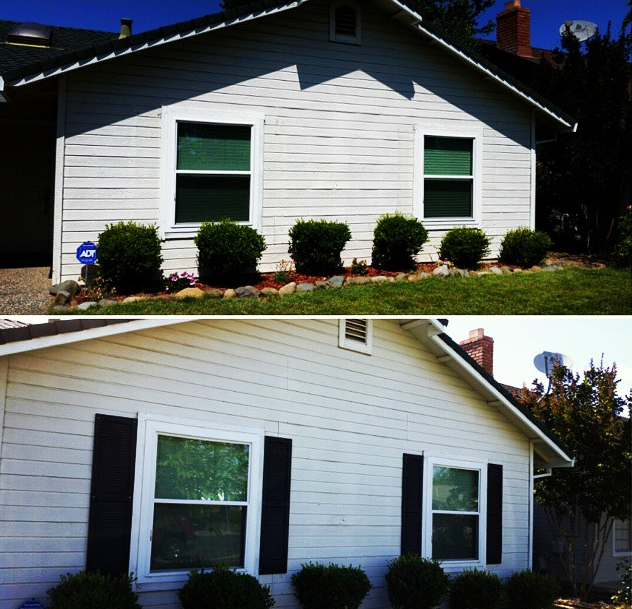 Front of the House - before and after
